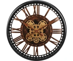 Redcliffs Excellent Houseware SUKIMAS SIENINIS LAIKRODIS, MECHANIZMAS, 50cm, RUDAS