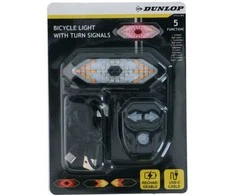 Dunlop galinė dviratinė lemputė su LED signalu USB įkrovimas