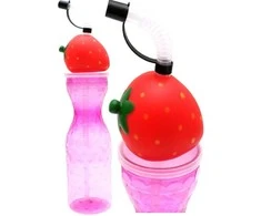 Gertuvė Excellent Houseware Sportinis gėrimo butelis su šiaudeliu 500 ml