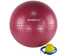 Eb Fit Gimnastikos kamuolys su pompa Enero Fit, 65 cm, raudonas