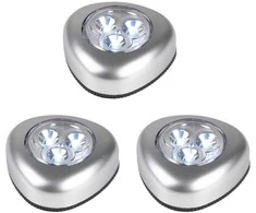 3 LED ŠVIESTUVŲ RINKINYS PUSH LIGHT SU BATERIJOMIS GRUNDIG 334110