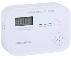 Grundig CZUJNIK CZADU WYŚWIETLACZ LCD LED LIGHT 85 dB Baterija