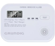 Grundig CZUJNIK CZADU WYŚWIETLACZ LCD LED LIGHT 85 dB Baterija
