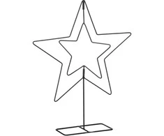 EDELMAN metalinė dekoratyvinė žvaigždė 50 cm juoda