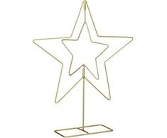 EDELMAN auksinė metalinė dekoratyvinė žvaigždė 50cm