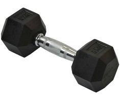 Enero Gumuota heksagoninė hantelė 8kg