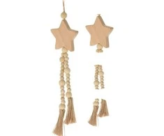 Home &amp; Styling Collection dekoratyvinė boho medinė žvaigždė