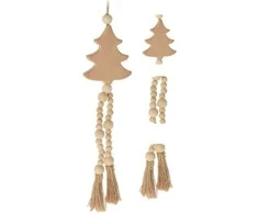 Home &amp; Styling Collection medinė kalėdinė dekoracija boho stiliuje