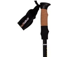 Enero Pro Sulankstomos šiaurietiško ėjimo - trekingo lazdos, 110-130cm, juodos