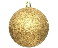 Christmas Decoration Neišardomos Kalėdinės Burbuliukai 12 vnt 6 cm Auksiniai