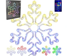 KOOPMAN DEKORACINĖ PAKABINAMA SNIEGUOLĖ 31,5 x 36 CM 60LED RGB SU LAIKMAČIU USB