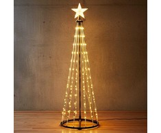 KOOPMAN LED Kūčių Eglutė XXL 210 cm - Lauko Dekoracija su Žvaigžde