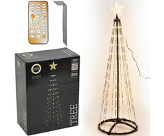 KOOPMAN LED Kūčių Eglutė XXL 210 cm - Lauko Dekoracija su Žvaigžde