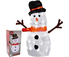 KOOPMAN Dekoracja świąteczna Home Styling Collection Figūrėlė dekoracyjna bałwan 40LED WYS: 40CM ACRYL