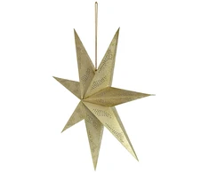 KOOPMAN Dekoracja świąteczna Christmas Gifts Gwiazda dekoracyjna papierowa 75cm champagne