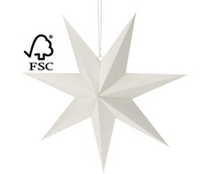 Christmas Decoration DEKORATYVUS KABAMAS POPIERIUS STAR 60cm, Baltas