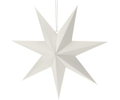 Christmas Decoration DEKORATYVUS KABAMAS POPIERIUS STAR 60cm, Baltas