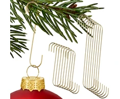 KOOPMAN Kalėdinių žaisliukų kabliukai 150 vnt., 4 / 6 cm, auksiniai