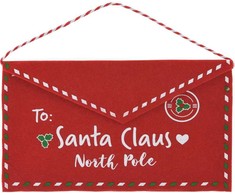 KOOPMAN KOPERTA ŚWIĄTECZNA LIST DO ŚWIĘTEGO MIKOŁAJA FILCOWA 26x16CM SANTA CLAUS