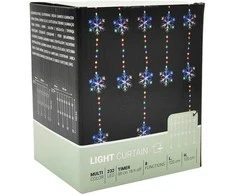 KOOPMAN Kalėdinės lemputės užuolaidų girlianda 120 x 120 cm 232 LED