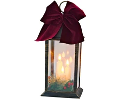 KOOPMAN Dekoracja świąteczna Affek Design Latarnia lampion adwentowy znicz LED 30CM 3 świece
