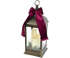 KOOPMAN Dekoracja świąteczna Affek Design Latarnia lampion adwentowy znicz LED 60CM 3 świece juoda