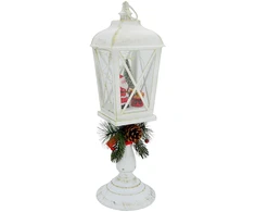Dekoracja świąteczna Koopman Latarnia lampion dekoracyjny wys: 48CM - Mikołaj