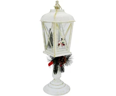 Dekoracja świąteczna Koopman Latarnia lampion dekoracyjny wys: 48CM - Bałwan