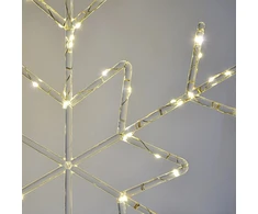 KOOPMAN Dekoracja świąteczna Christmas decoration Płatek śniegu dekoracyjny wiszący 120LED ciepły balta