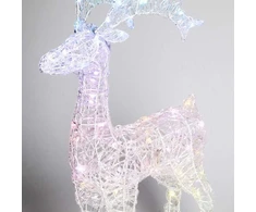 KOOPMAN Šiaurės elnio dekoracija 75 cm 80 LED