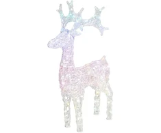 KOOPMAN Šiaurės elnio dekoracija 75 cm 80 LED