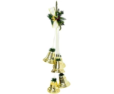 KOOPMAN Dekoracja świąteczna Party Deco Stroik dekoracyjny dzwoniki Dł. 71CM Champagne