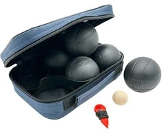 Enero Pro Boules žaidimo rinkinys 6 juodos kamuoliai