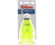 WILSON WILSON DROPSHOT 3 CLAMSHEL badmintono plunksnelės (3 vnt.)