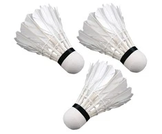 ENERO PLUNKSNIS BADMINTON SHUTTLETE, 3 Vnt., Baltas