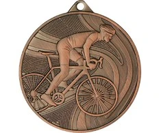 Detal Bronzos medalis – dviračių sportas – plieno medalis