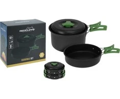 Redcliffs Camping-Kochgeschirrset Mehrzweck-Kochgeschirr Kochgeschirr für unterwegs aus Aliuminio 500 / 900 ml / 2-tlg.