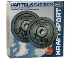 Best Sporting Lietiniai svoriai 2x1,25 kg, 30 mm
