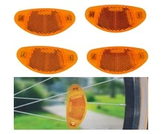 Atspindžiai dviračio stipinams, 4 vnt., Dunlop