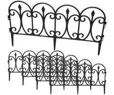 PLASTIKINĖ SODO TVORELĖ JUODA 59x33CM 4 PANELĖS KINZO 261225