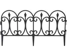 PLASTIKINĖ SODO TVORELĖ JUODA 59x33CM 4 PANELĖS KINZO 261225