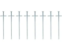 Camp Active Palapinės kuolai 18 cm, 8 vnt, metaliniai