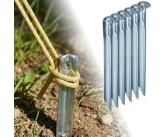 Enero Camp Metaliniai palapinės kuoliukai 18,5 cm 6 vnt.