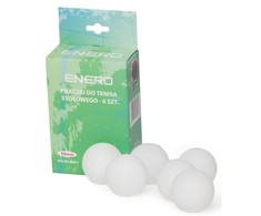 Stalo teniso kamuoliukai Enero, 6vnt., balti