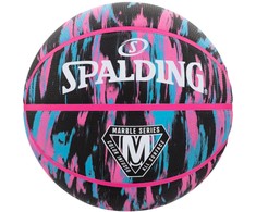 Krepšinio kamuolys Spalding NBA Marble, 7 dydis, rožinis
