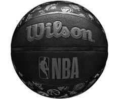 WILSON NBA ALL TEAM Juodas krepšinio kamuolys