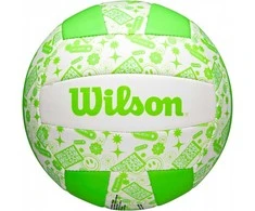 Žalia ir balta Wilson tinklinio kamuolys