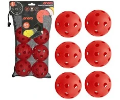 Raudoni unihokėja kamuoliai Enero 6 vnt