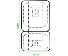 Dunlop Šildoma automobilinė sėdynės pagalvėlė 12V