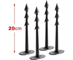 Prosperplast Plėvelės tvirtinimai L20.9cm plastikiniai/juodi